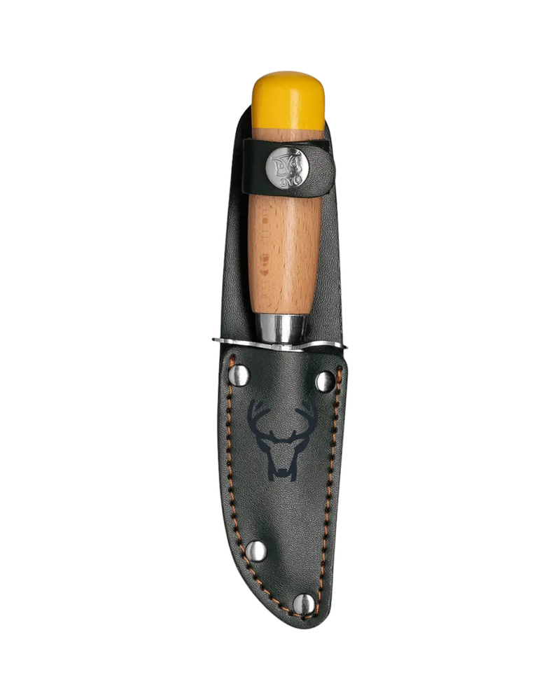 Oyo Scout Knife with Leather Sheath - Green