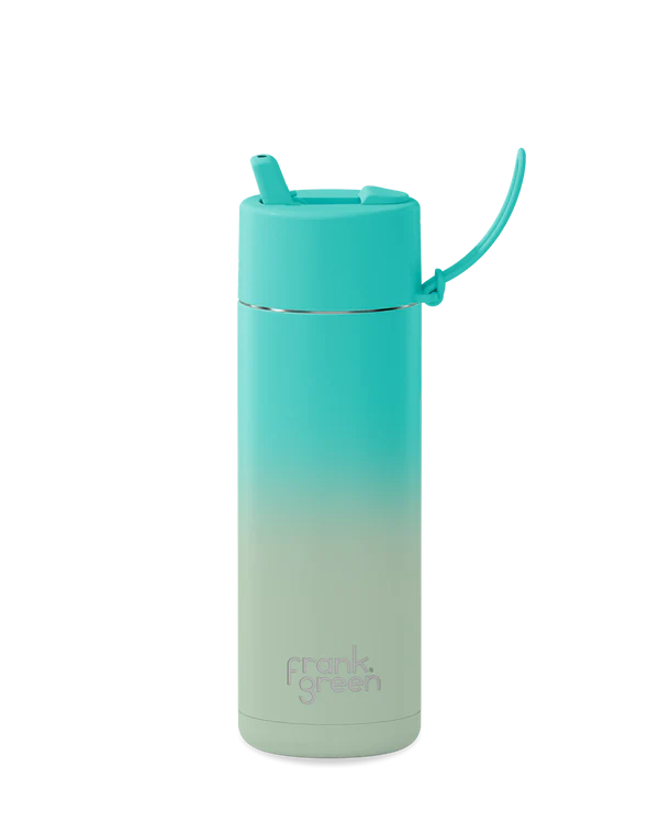 Frank Green Ceramic Reusable Bottle w/ Straw Flip Lid