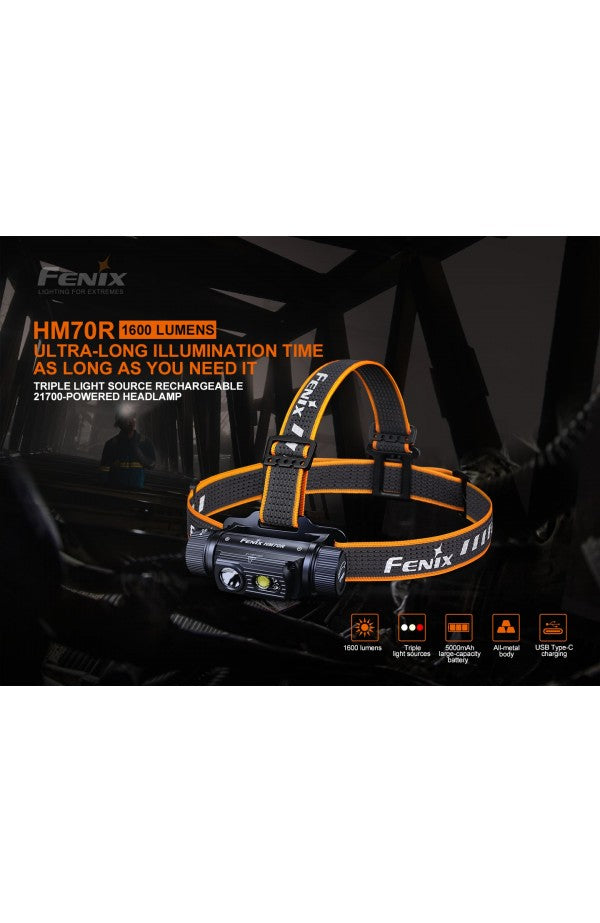 Fenix - Headlamp HM70R (1,600 lumens)