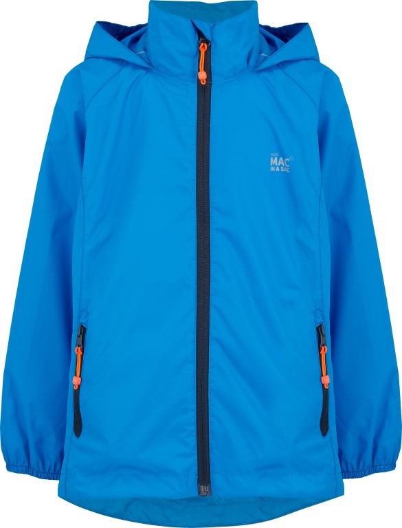 Mac In A Sac - Mini Origin 2 Packable Kids Jacket- Ocean Blue 11-13yrs