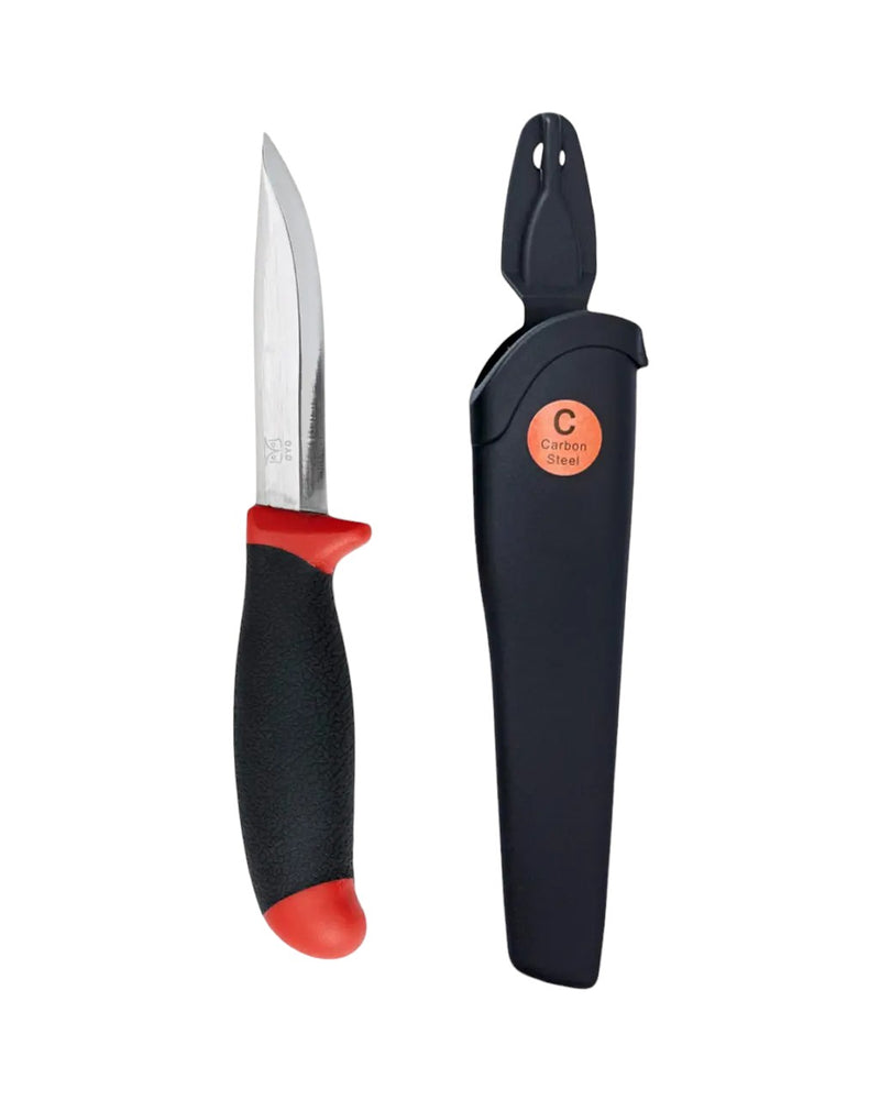 Oyo Carbon Steel Knife with Plastic Sheath