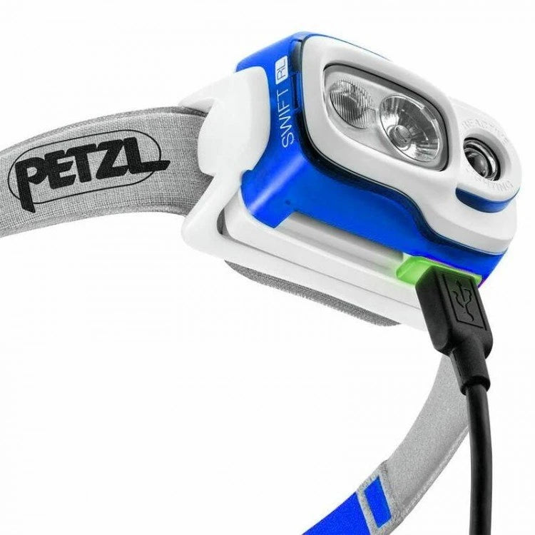 Petzl Swift RL Headlamp, 900 Lumens Blue