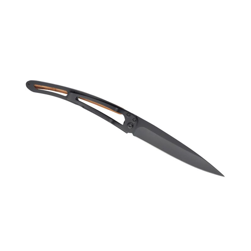 Deejo Black 37g Knife with Juniper Handle - Tui