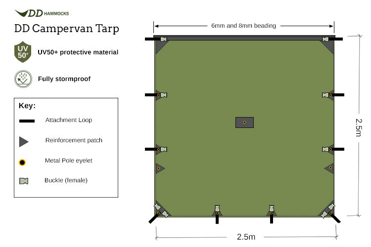 DD Hammocks Campervan Tarp