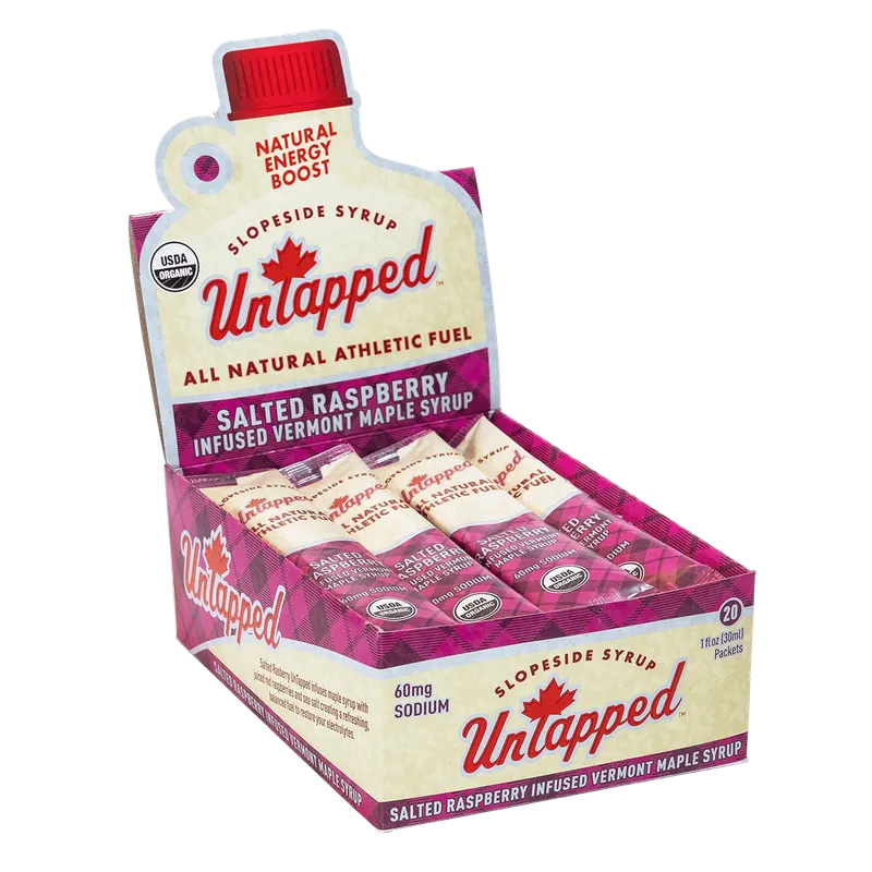 UnTapped Gels Salted Raspberry Maple Syrup