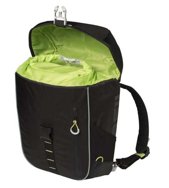 Basil Miles Daypack Bicycle Bag 17L Black Lime