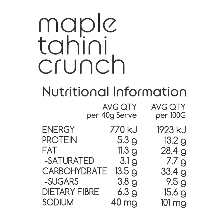 Yum - Oat Maple Tahini 350g