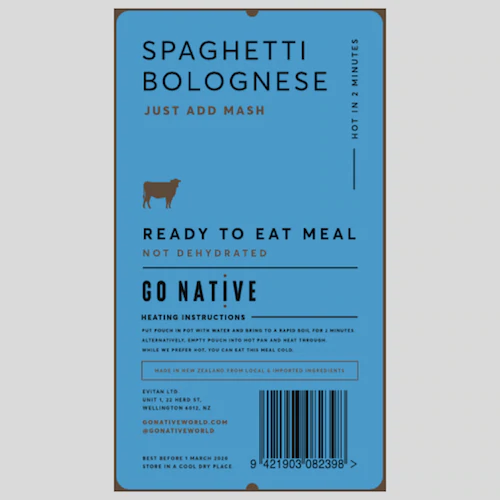 Go Native Spagetti Bolognese, 250g