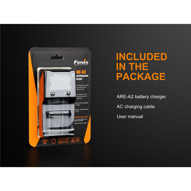 Fenix ARE-A2 Battery Charger - 2 Slot