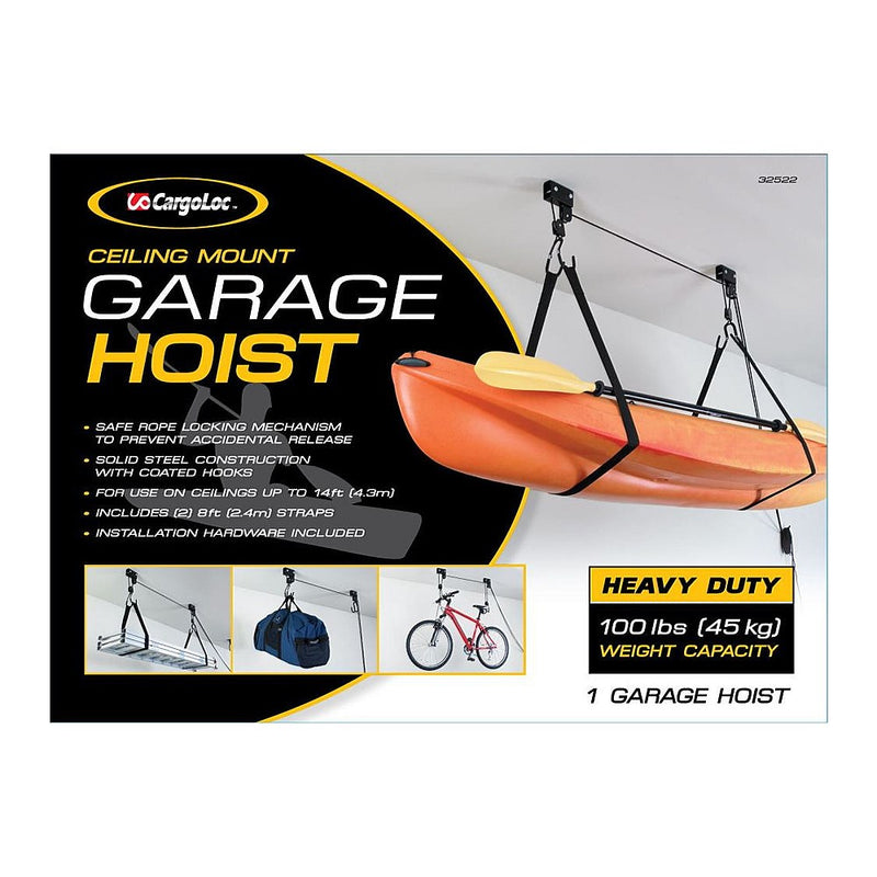 Ceiling Mount - Garage Hoist 45Kg Capacity